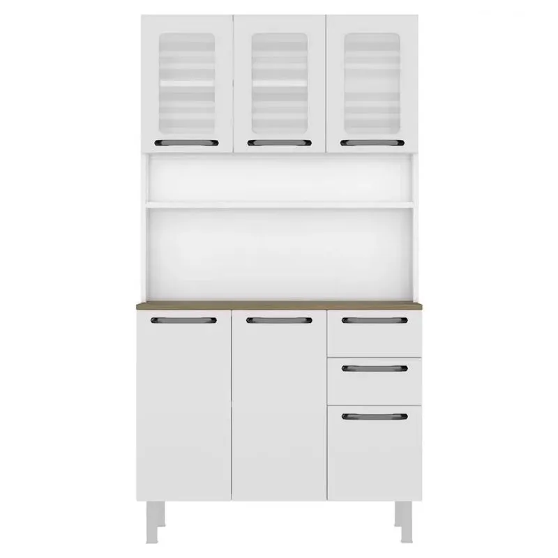Cozinha Compacta Colormaq Firenze com 6 Portas e 2 Gavetas Branco