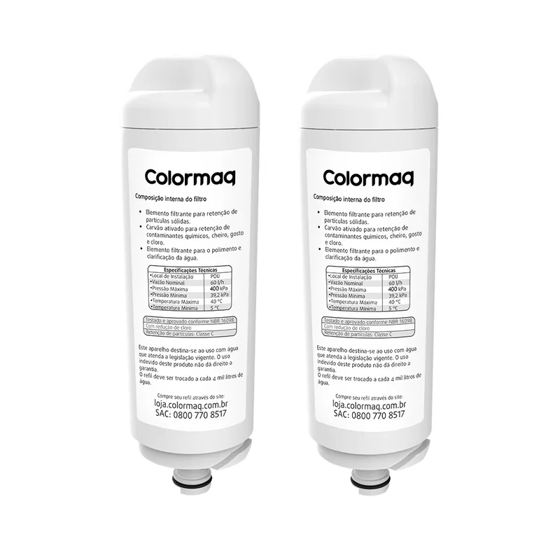 Kit 2 Filtros Colormaq para Purificador Eletrônico Acqua e Linha Pró