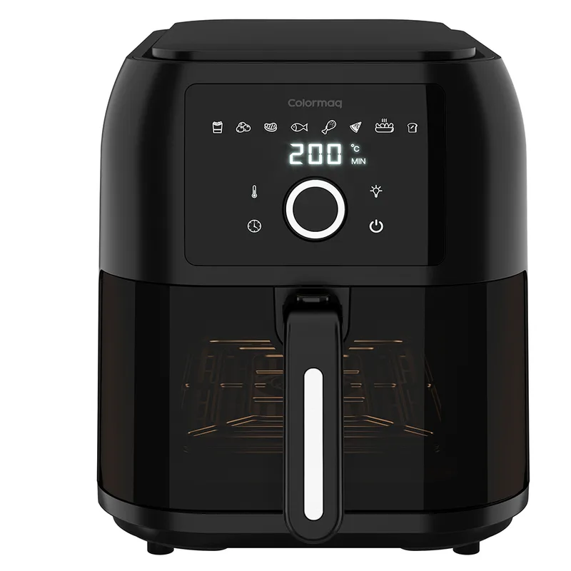 Fritadeira Air Fryer Slim Colormaq 8L com Visor em Vidro 127V