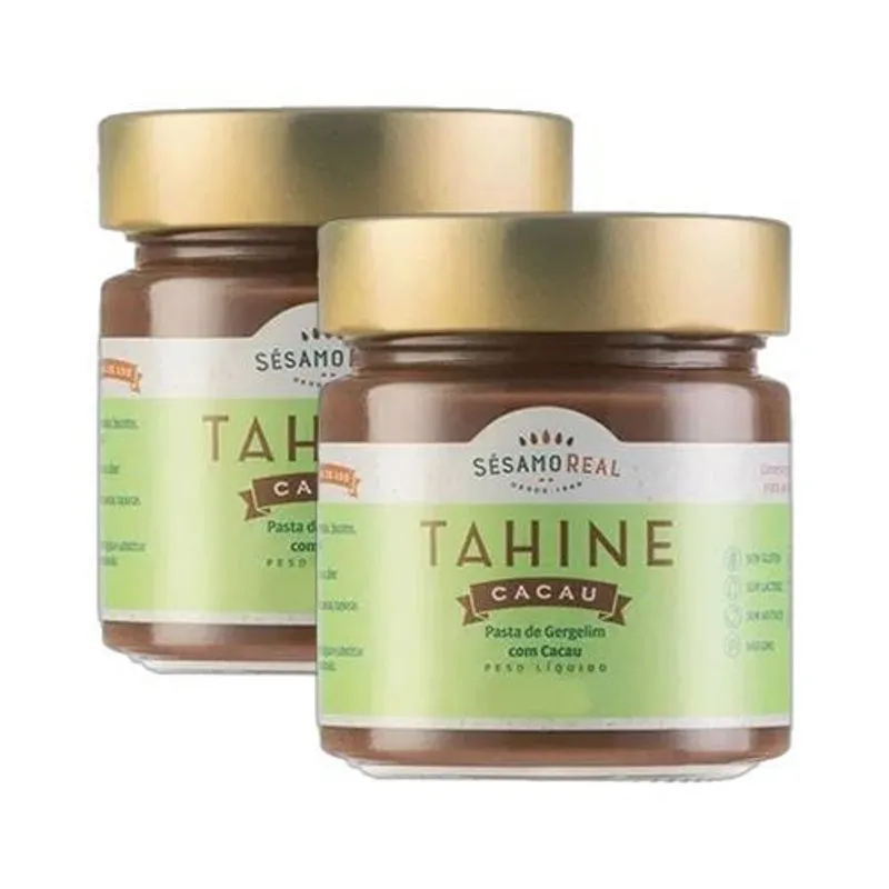 Kit 2x: Tahine Com Cacau Sésamo Real 220g