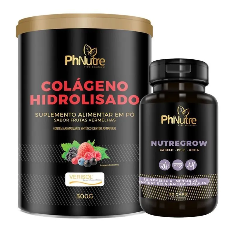 Kit Nutregrow + Colágeno Verisol Phnutre 300g