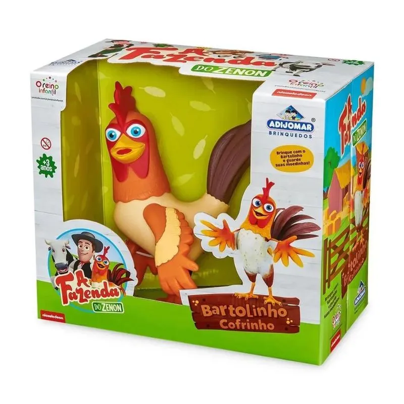 Cofrinho Brinquedo Galo Bartolinho - Fazenda Do Zenon