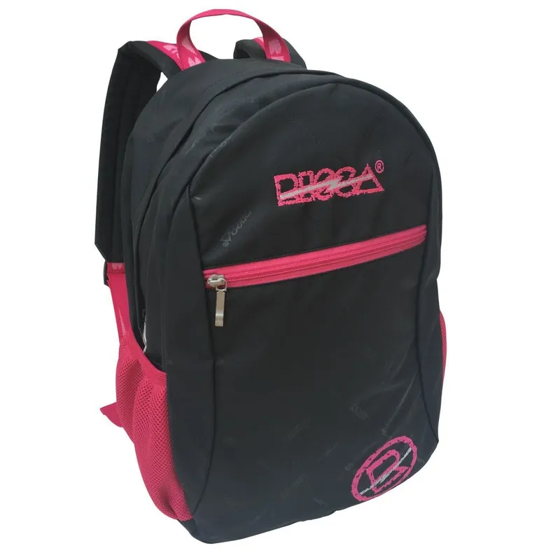 Mochila Risca 9069- Preta/Pink