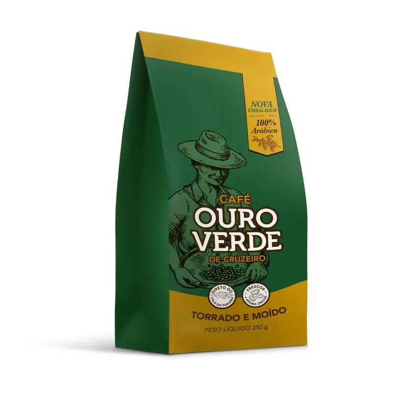 Café Ouro Verde Superior Moído Na Hora 250g