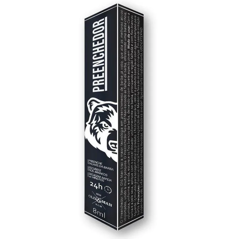 Preenchedor E Escurecedor Para Barba New Old Man - 8Ml
