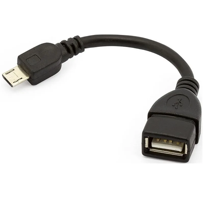 Cabo Adaptador - Micro USB (Macho) > USB (Fêmea) - Preto - MD9 - 7496