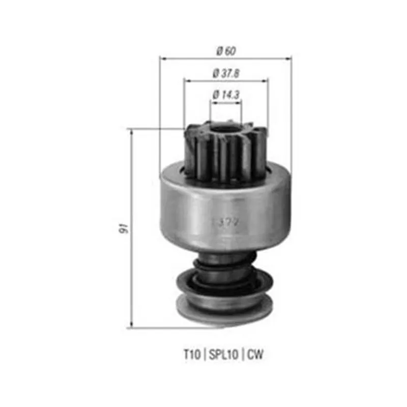 1372 IMPULSOR DE PARTIDA CARGO 1618 F1000 F4000 1998 Em Diante Fornec: ZEN Qtd p/ Emb: 1 PEÇA(S