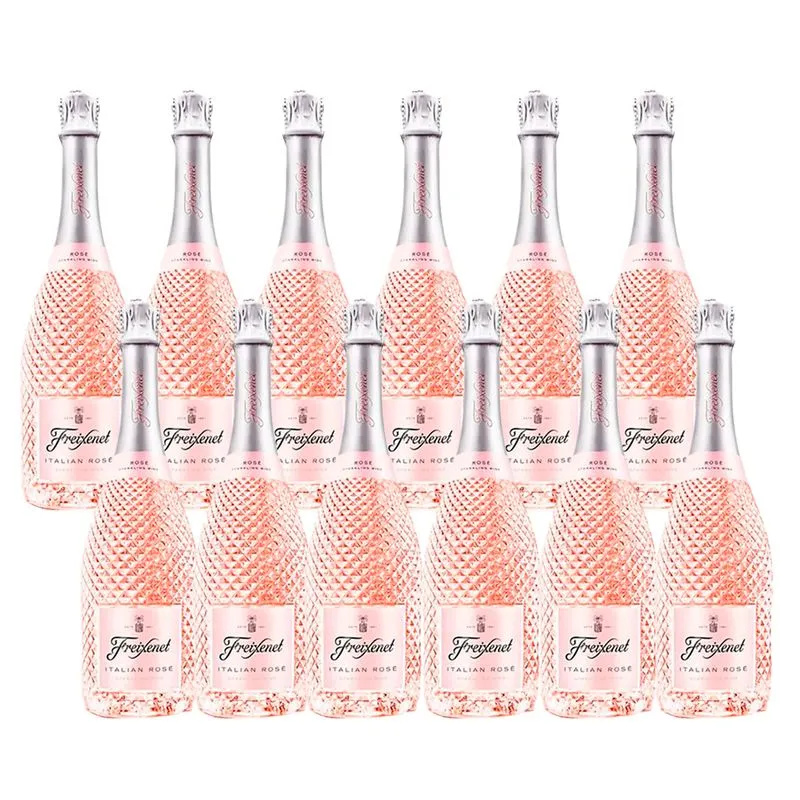 Kit 12 Garrafas Espumante Italiana Freixenet Italian Rosé Seco 750ml