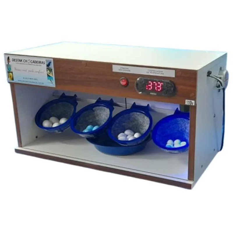 Chocadeira E Estufa Para Pássaros Com 4 Ninhos 110v