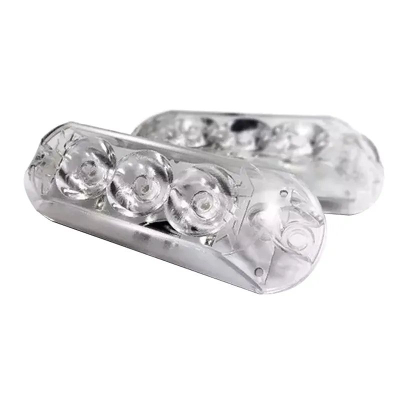 Par De Faróis Strobo AJK Sound Lps Black 3 Leds 3W 12V Luz Negra