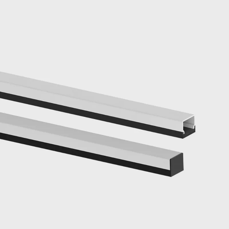 Perfil para Fita de Led Taschibra Cimo 20x17 Sobrepor 17x20x1000mm Preto Fosco