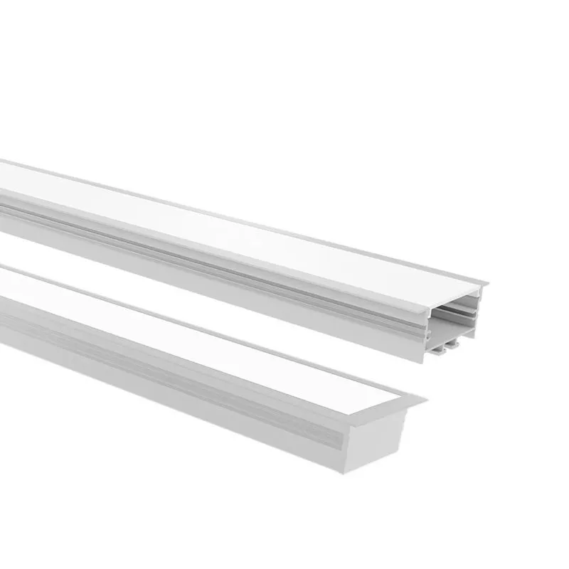 Perfil Para Fita De Led 62x25 Embutir 25x62x200cm Taschibra Zenith Branco