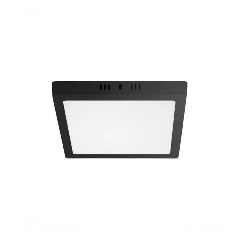 Painel Led 24w Lux Quadrado Sobrepor Preto 3000k Taschibra