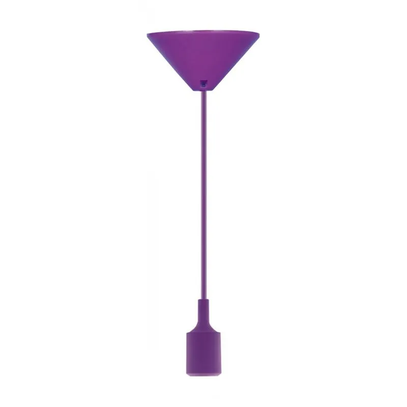 Pendente de Silicone Dot Color E27 Taschibra Roxo
