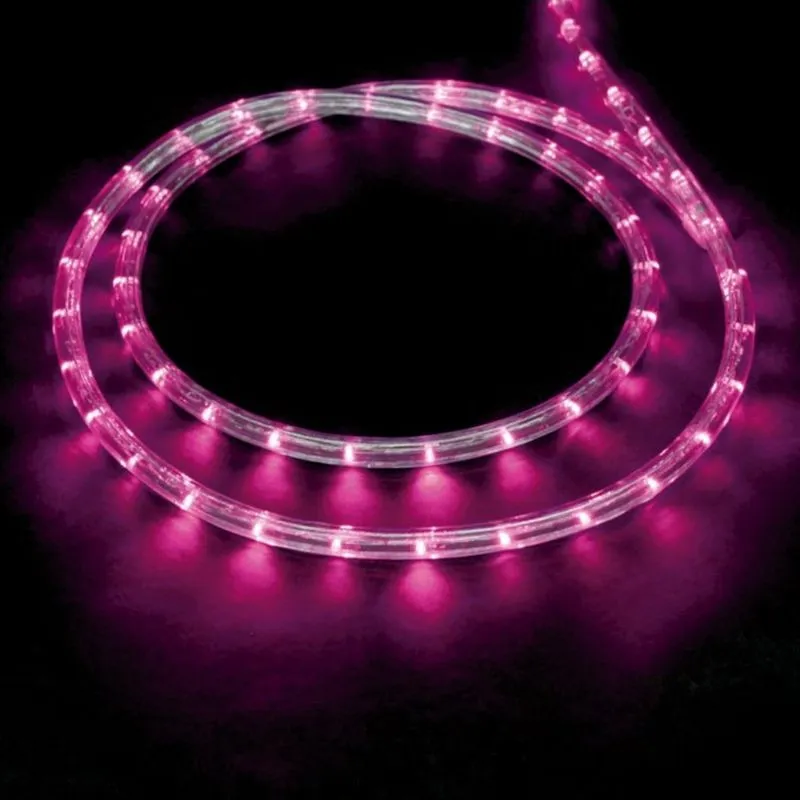 Mangueira de LED 13mm 2 Fios 100 Metros Taschibra 220V - caixa com 100 Unidade - Rosa