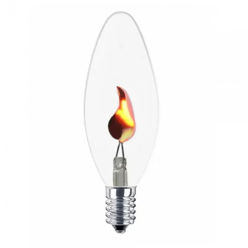 Lâmpada Vela Neom E14 Flicker 2w 220v Taschibra - TASCHIBRA