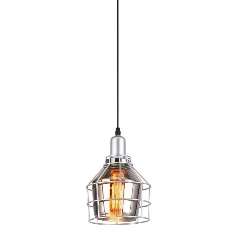 Lustre Pendente Aramado Fumê Aro 160 Bivolt Taschibra