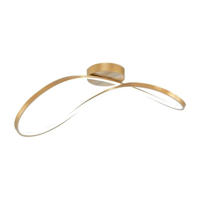 Plafon Taschibra Jakarta Led Bivolt Dourado 3000k Luz Amarela 15051067