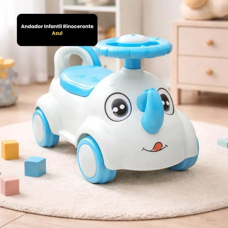 Andador Infantil Modelo Rinoceronte Azul