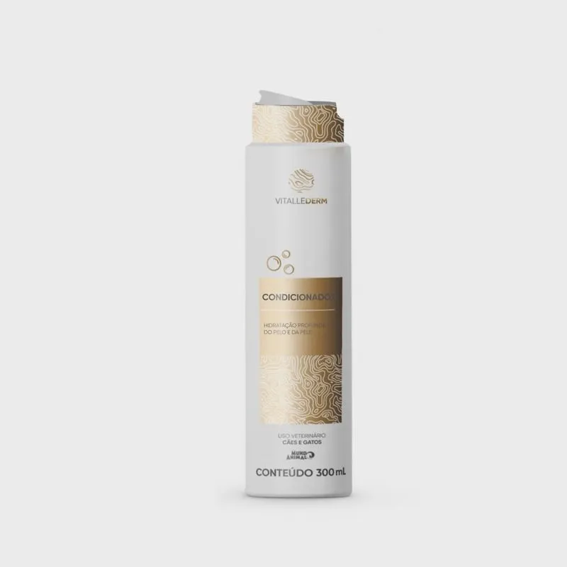 Condicionador Hidratação Profunda 300ml Vitallederm para Cães e Gatos Condicionador Hidratação Profunda Vitallederm 300ml