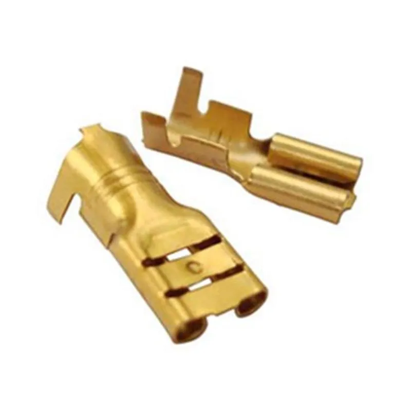 IM00179 TERMINAL DE LATÃO FÊMEA CORRENTE MÁXIMA 30A SECÇÃO DO FIO RECOMENDADA 6mm² ABERTURA 6,8MM 1