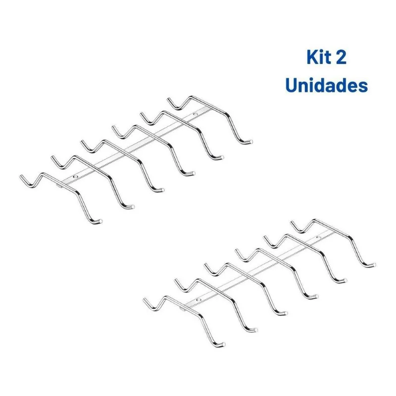 Kit 2 Suporte Organizador Xícaras Armário P/até 12 Xícaras