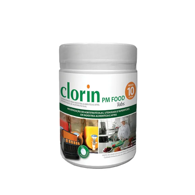 Sanitizante Clorin Pm Food Tabs - 50 Pastilhas