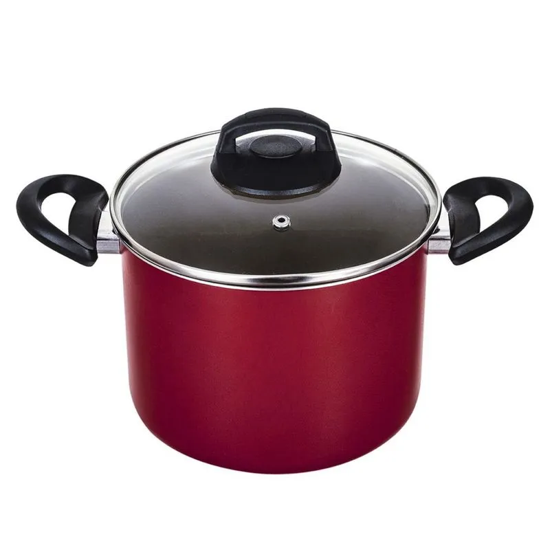 CALDEIRÃO ENJOY ANTIADERENTE VERMELHO 22CM