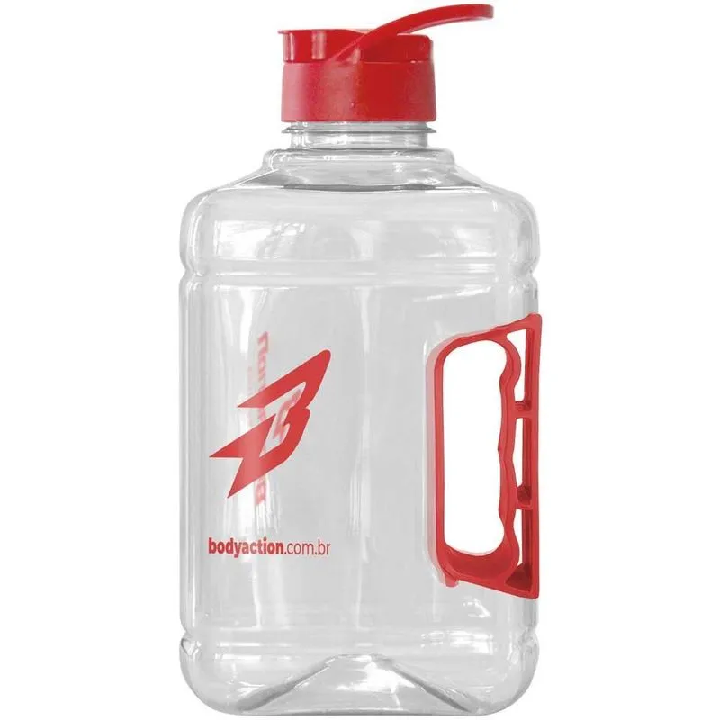 Galão Academia Tank Resist Garrafa Água 2 Litros Vermelho