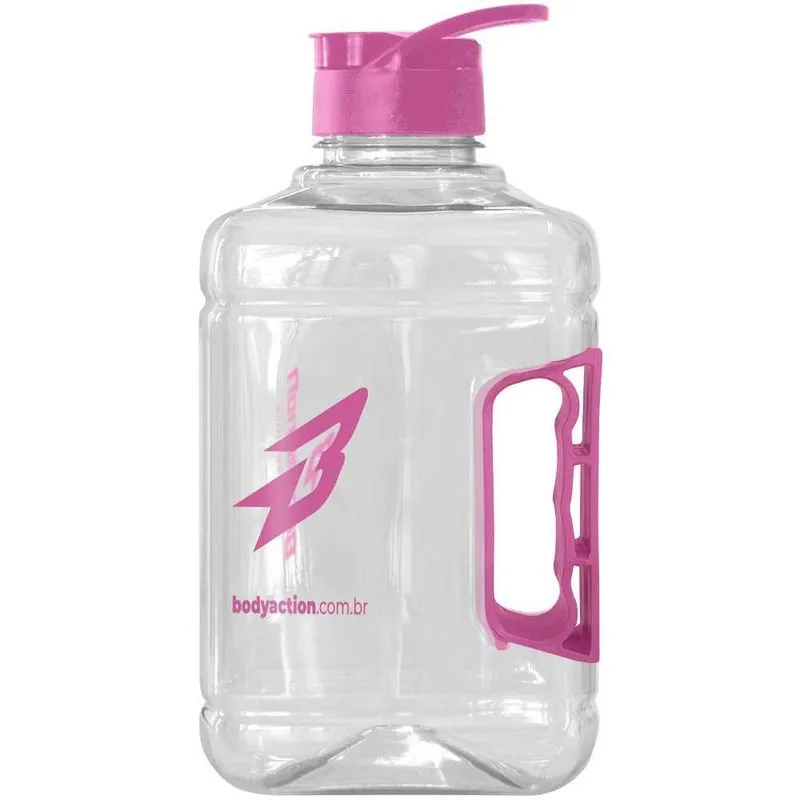 Galão Academia Tank Resist Garrafa Água 2 Litros Cor Rosa
