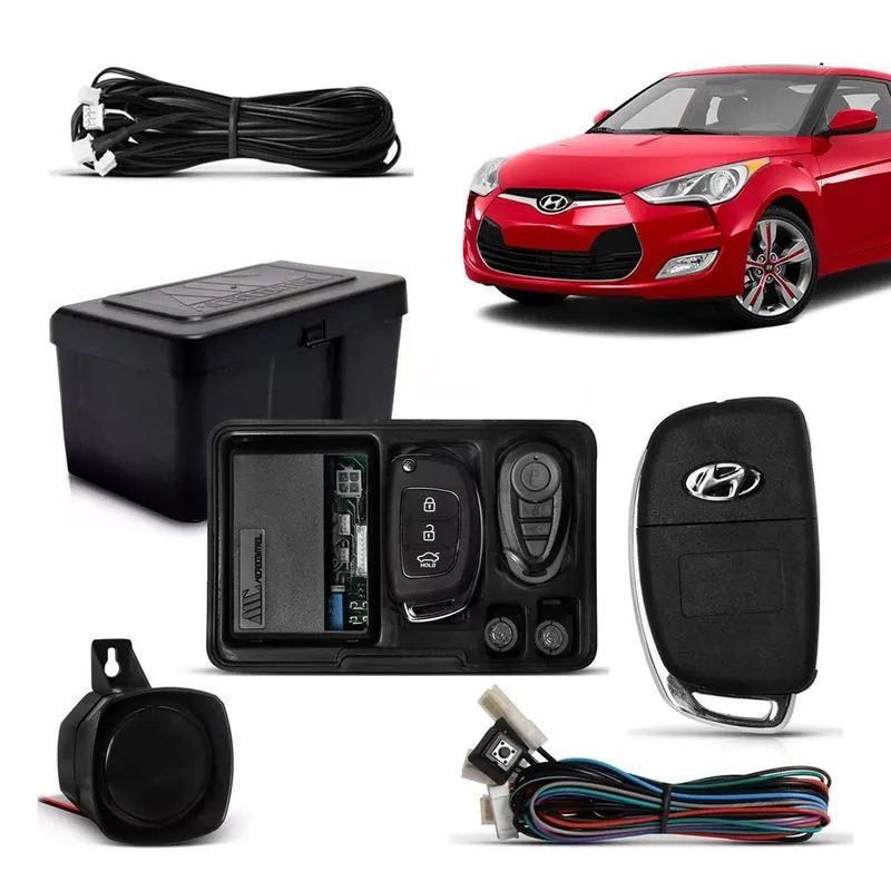 Alarme Com Chave Canivete Bloque Veloster 2011 A 2016