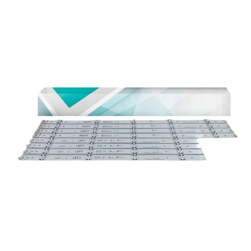 Kit 8 Barras De Led Compatível Tv 49lj5500 49lj551c 49uj6300