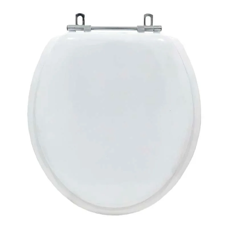 Assento Sanitário Almofadado Convencional Oval Branco Para Vaso Celite