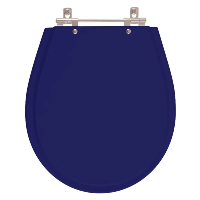 Assento Sanitário Poliester Avalon Azul Cobalto Para Vaso Ideal Standard