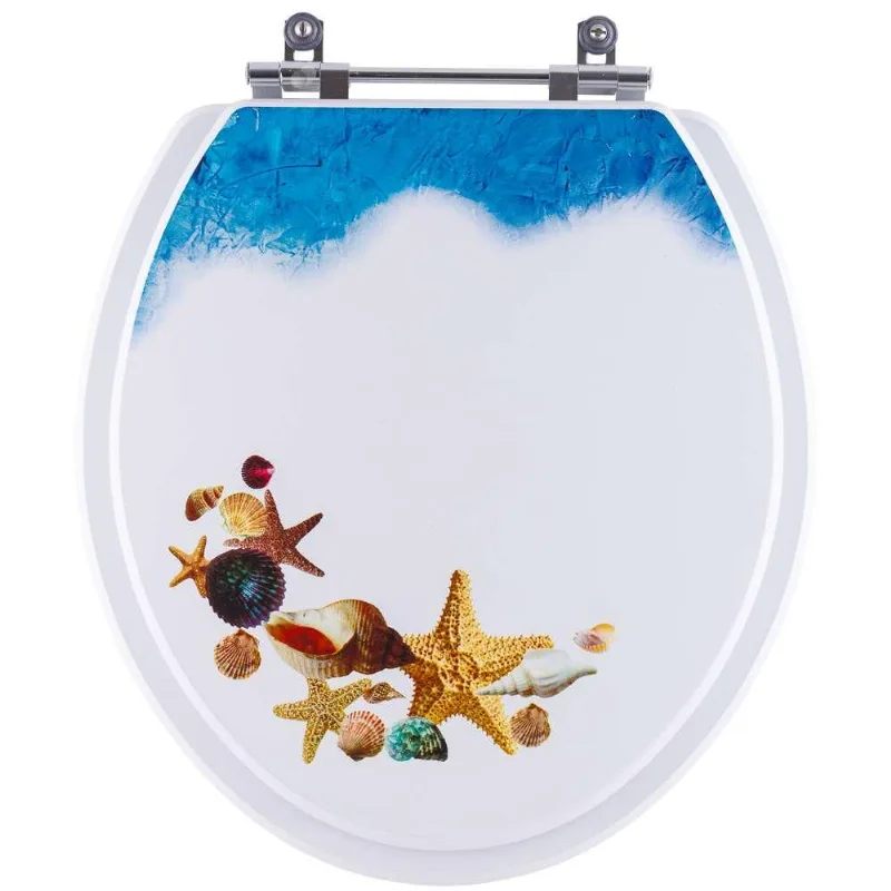 Tampa De Vaso Decorado Fundo Do Mar Flamingo Para Bacia Incepa 6lpf Universal
