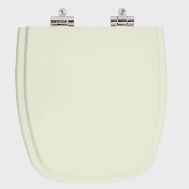 Assento Sanitario Poliester com Amortecedor Versato Pergamon (Bege Claro) para Vaso Celite
