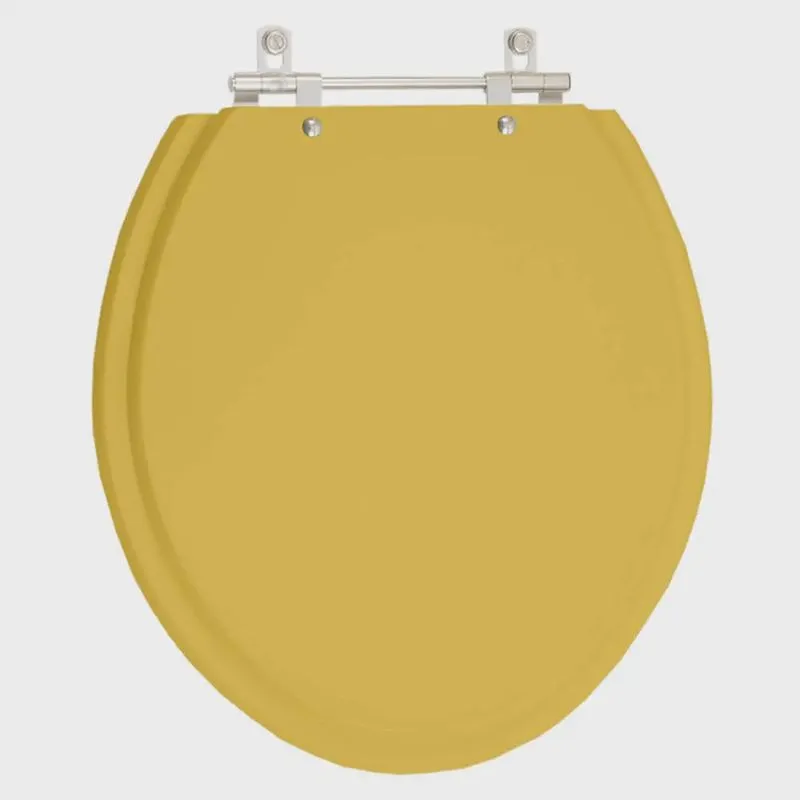 Assento Sanitário Poliester Convencional / Oval Amendoa para Louça Ideal Standard