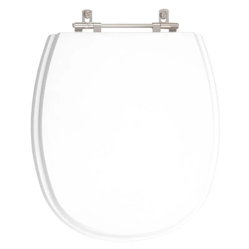 Assento Sanitário Em Mdf Fast Branco Para Bacia Deca