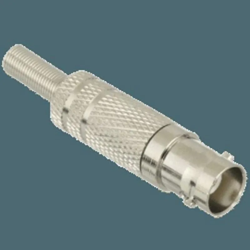 Conector Bnc Mola Rg59 Fêmea Cinza - 20 Peças