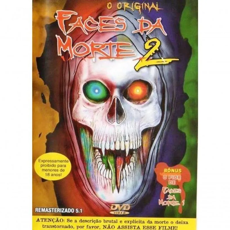 Dvd Faces Da Morte 2 O Original Imprópio Chocante Devastador