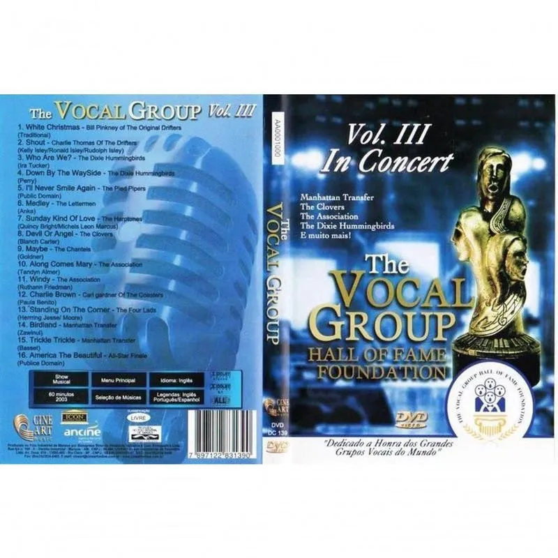 Dvd The Vocal Group Hall Of Fame Foundation Volume Iii
