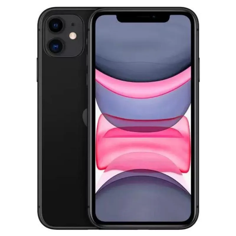 Vitrine Apple iPhone 11 Preto 4G 128GB com Relógio W46