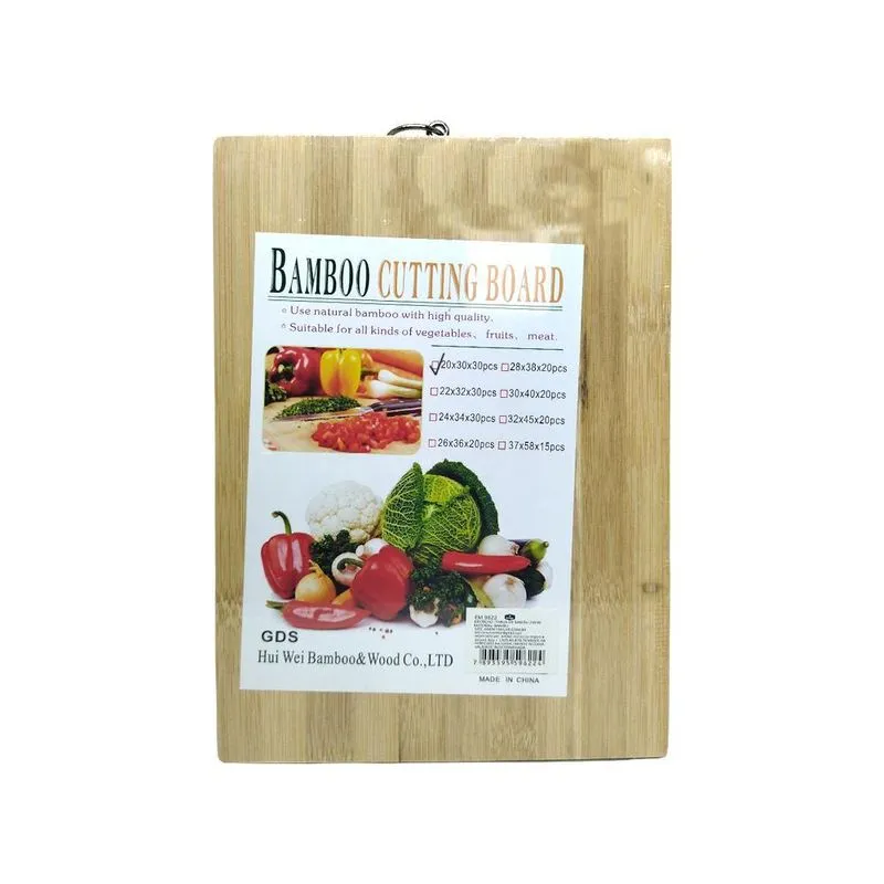 Kit 5 Tábua De Bambu Com Alça Corte Legume Carne 20x30 9622
