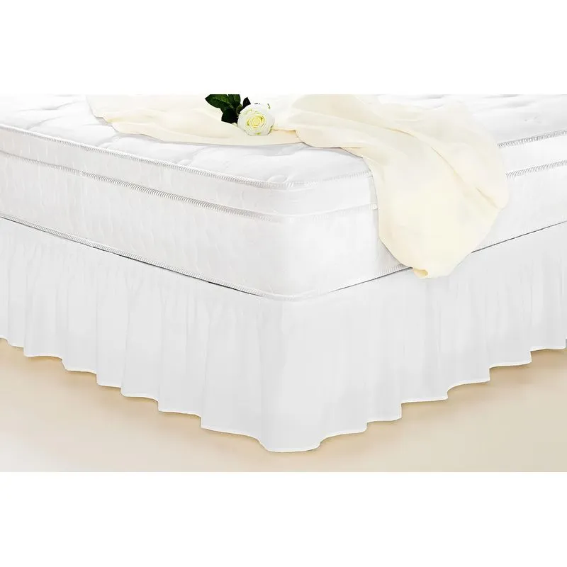 Saia Box Colchão Queen 100% Algodão 2 Elásticos Branco