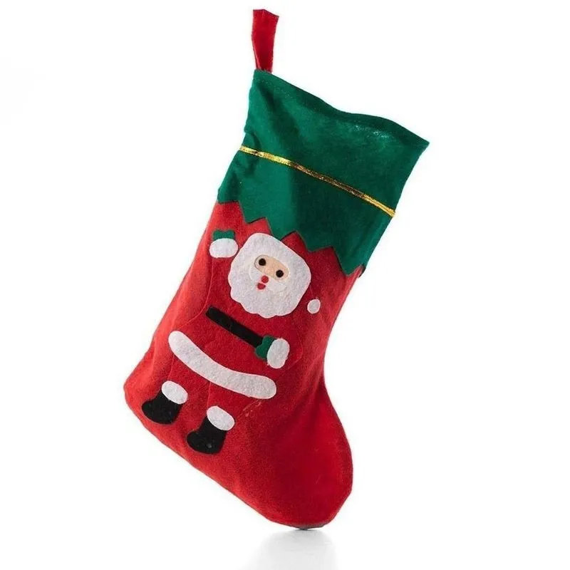 Kit 5 Meias Botas Enfeites De Natal Lareira Árvore Chaminé