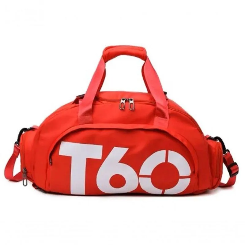Bolsa Academia Fitness Mala De Viagem Mochila Transversal Treino Vermelho