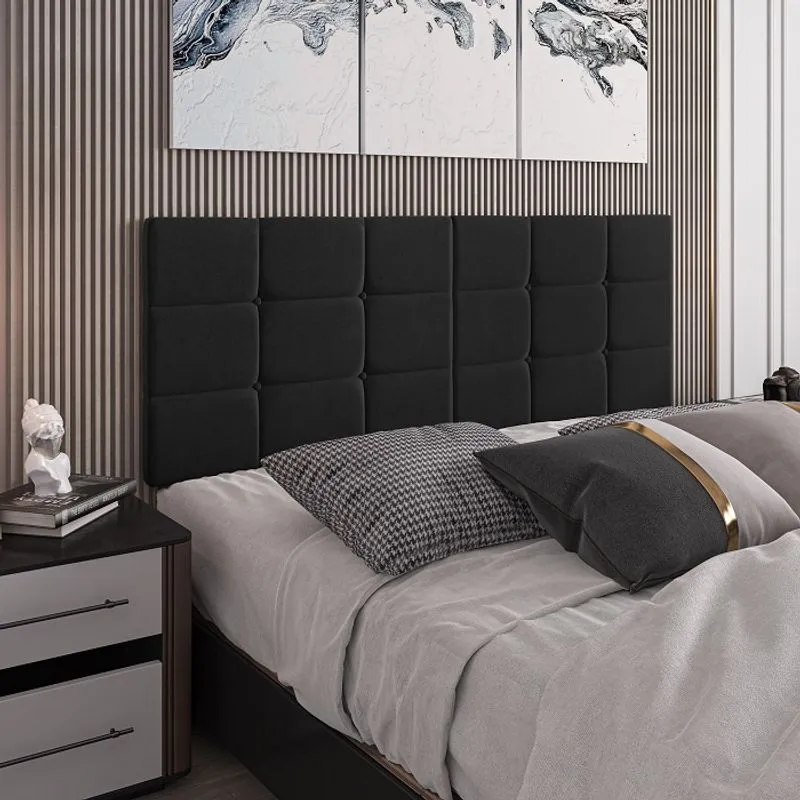Cabeceira cama Casal Bia 1,40m - Preto