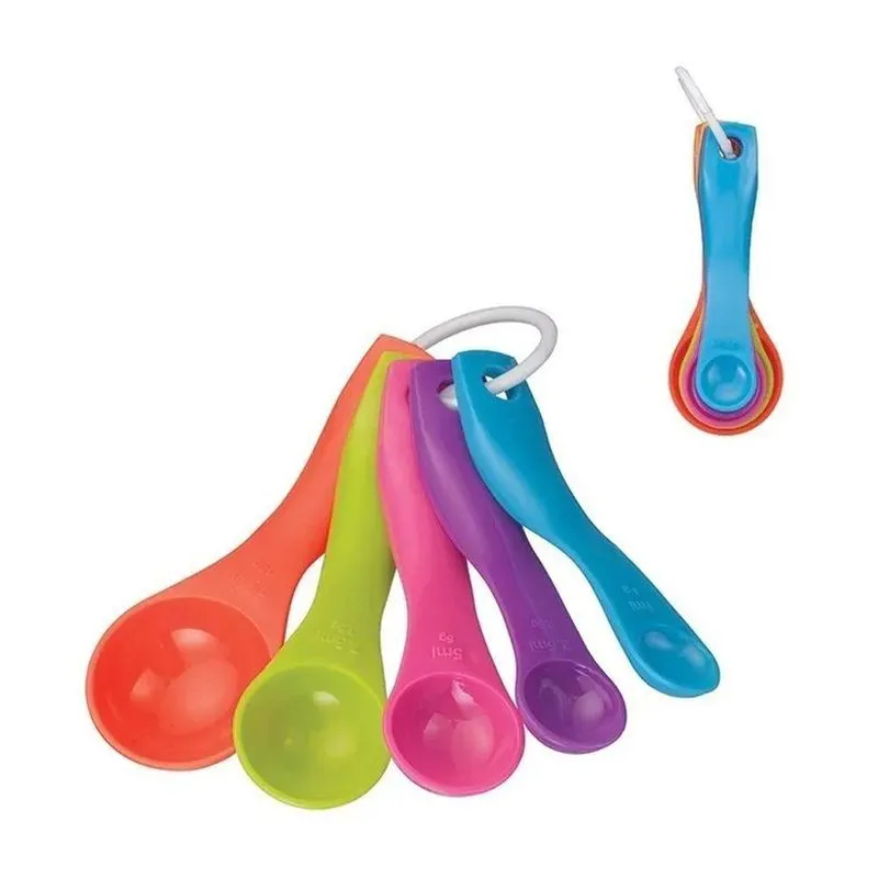 Kit 5 Colheres Medidoras Dosadoras Prof.uso Doméstico Casa