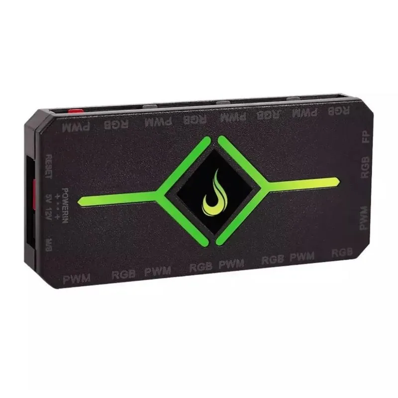 Controladora Fan PWM RGB Até 9 Fans 4P Risemode RM-COPW-RGB