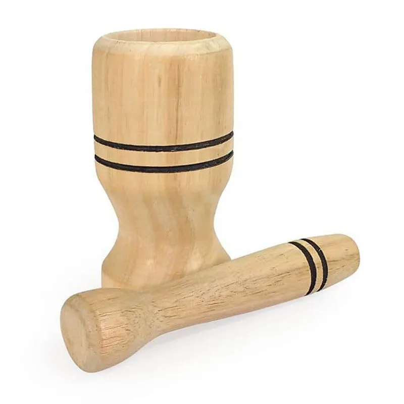 Pilão Socador De Eucalipto Com 10cm Trindade